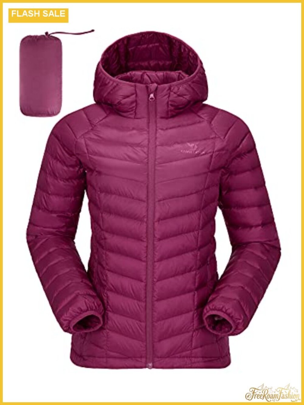 Lightweight Packable Down Puffer Jacket Hooded Winter Coat Quilted